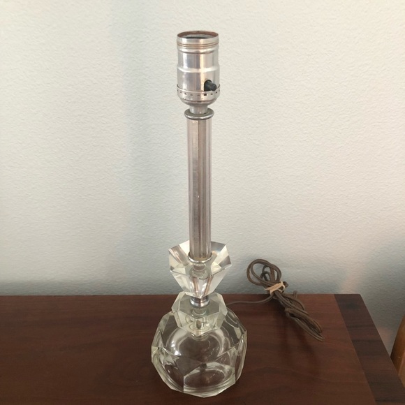 Vintage 1940s 1950s Crystal Boudoir Lamp Beautiful Works Art Deco - Picture 1 of 8